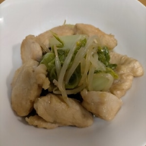 【お弁当にも！】鶏むね肉と白菜の中華炒め